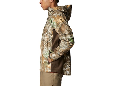 Columbia Men's Trophy Rack Silent Rain Jacket Mossy Oak Bottomland XL