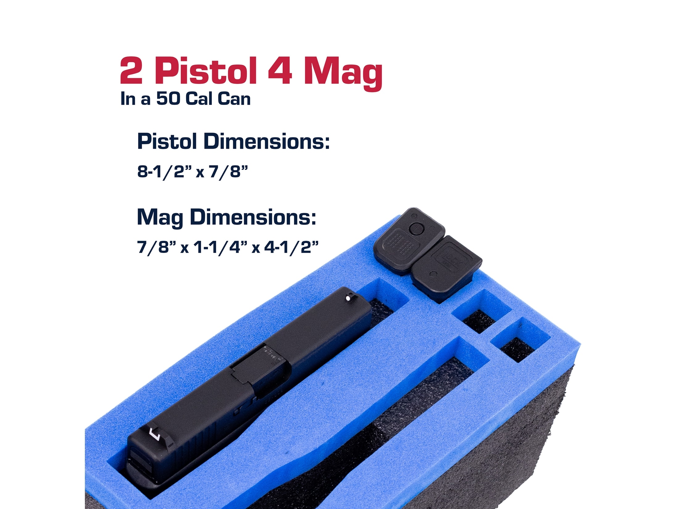 MidwayUSA Ammo Can Foam Pistol Insert