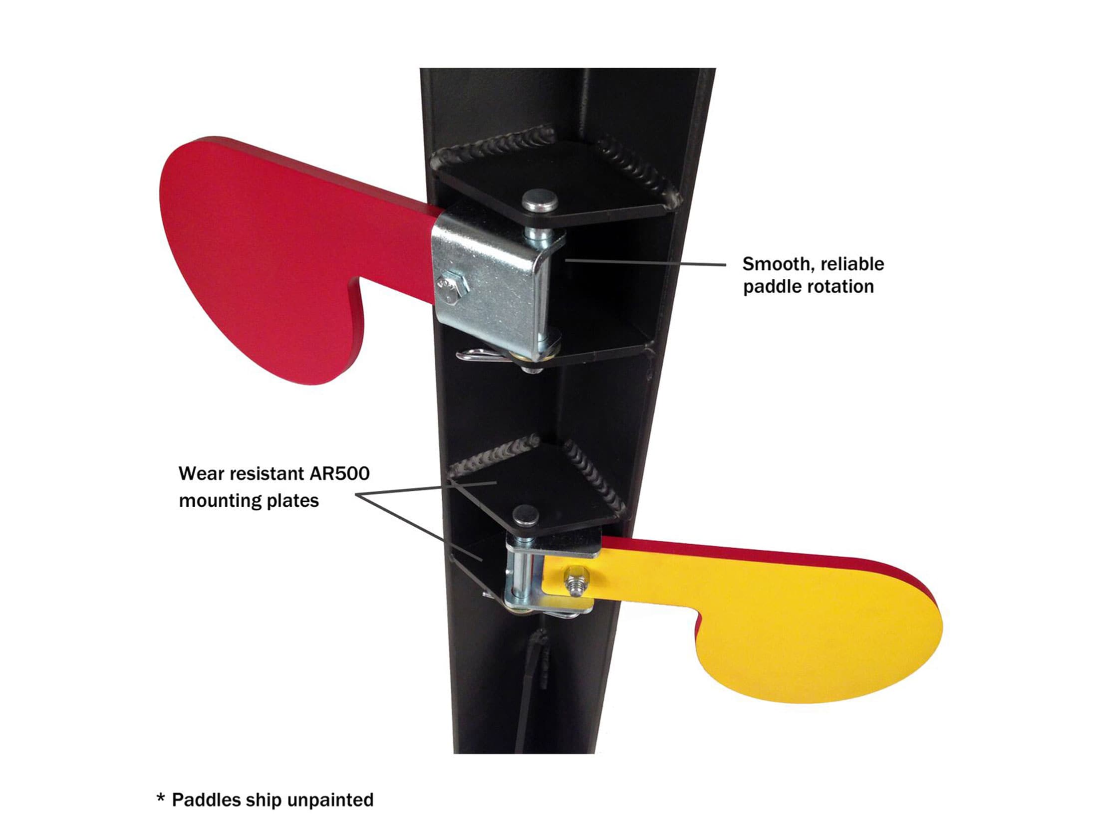 Challenge Targets Commercial Grade Handgun Dueling Tree Target Steel