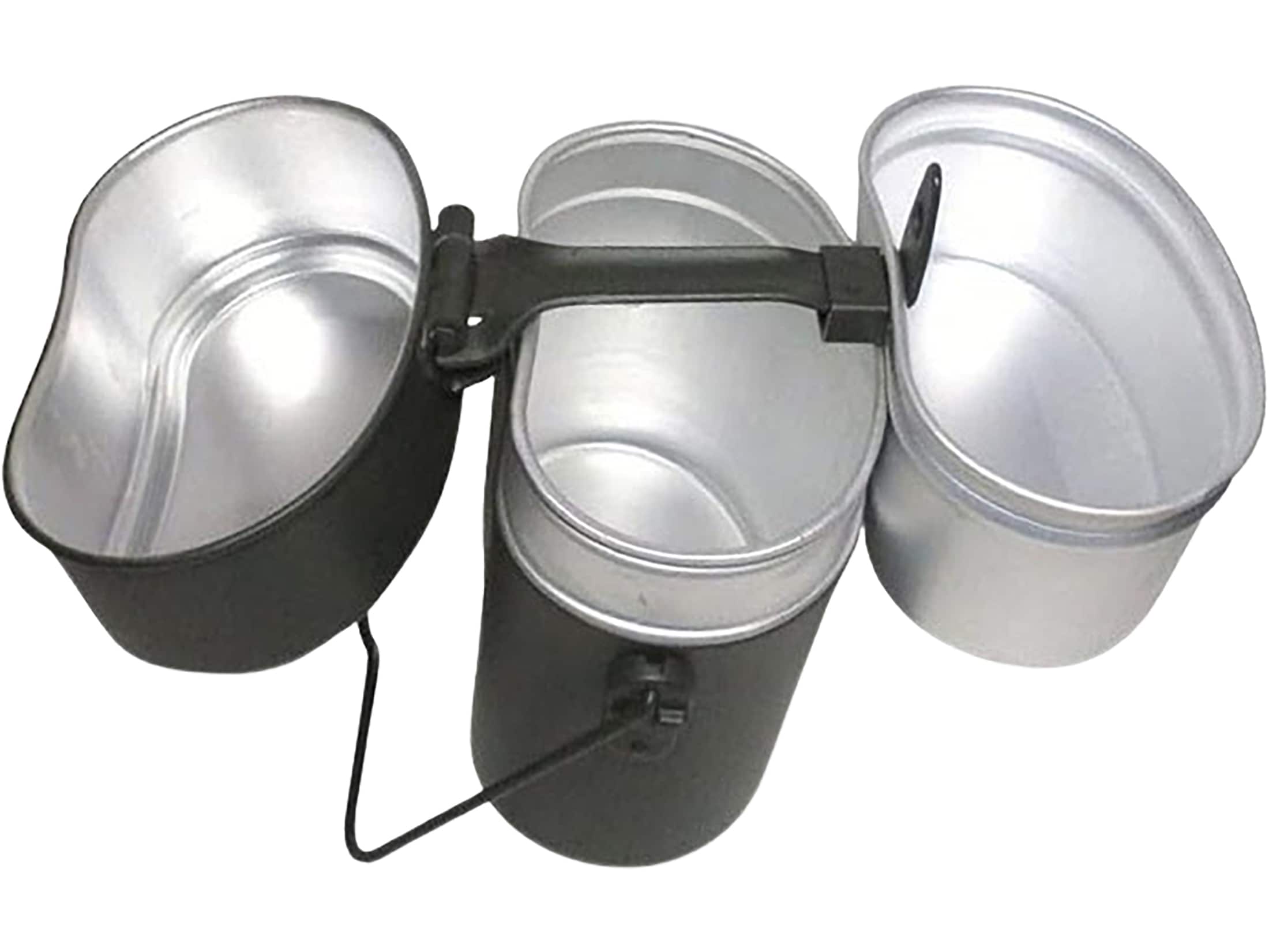 Military Surplus German 3 Piece Aluminum Mess Kit