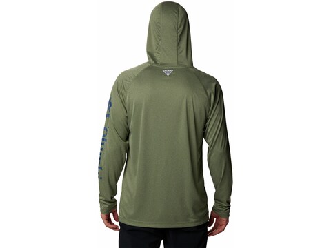 Men's Columbia PFG Terminal Tackle Heather Hoodie Long Sleeve T