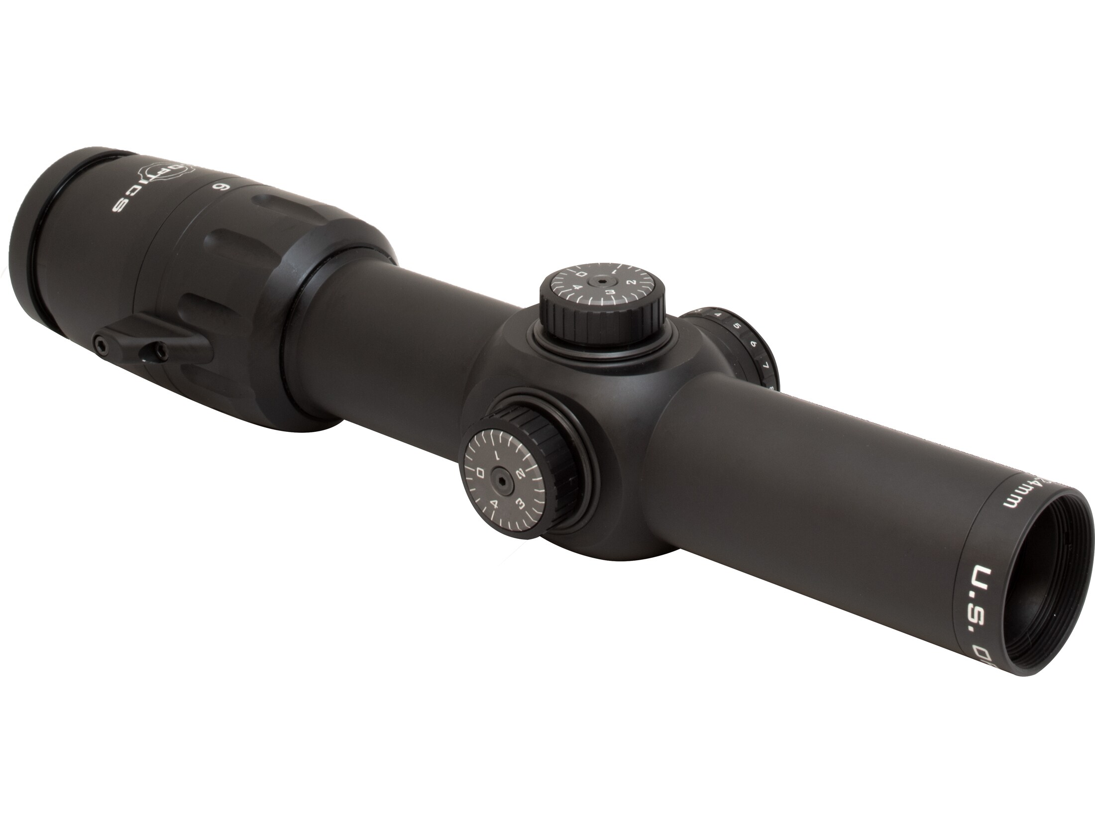 U.S. Optics SVS Rifle Scope 34mm Tube 1-6x 24mm Illuminated Mil-Scale