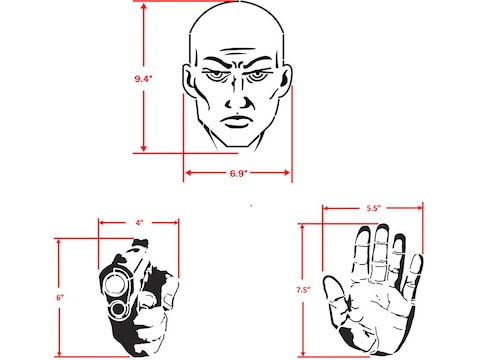 Challenge Targets Shoot No Shoot Decision Target Stencils