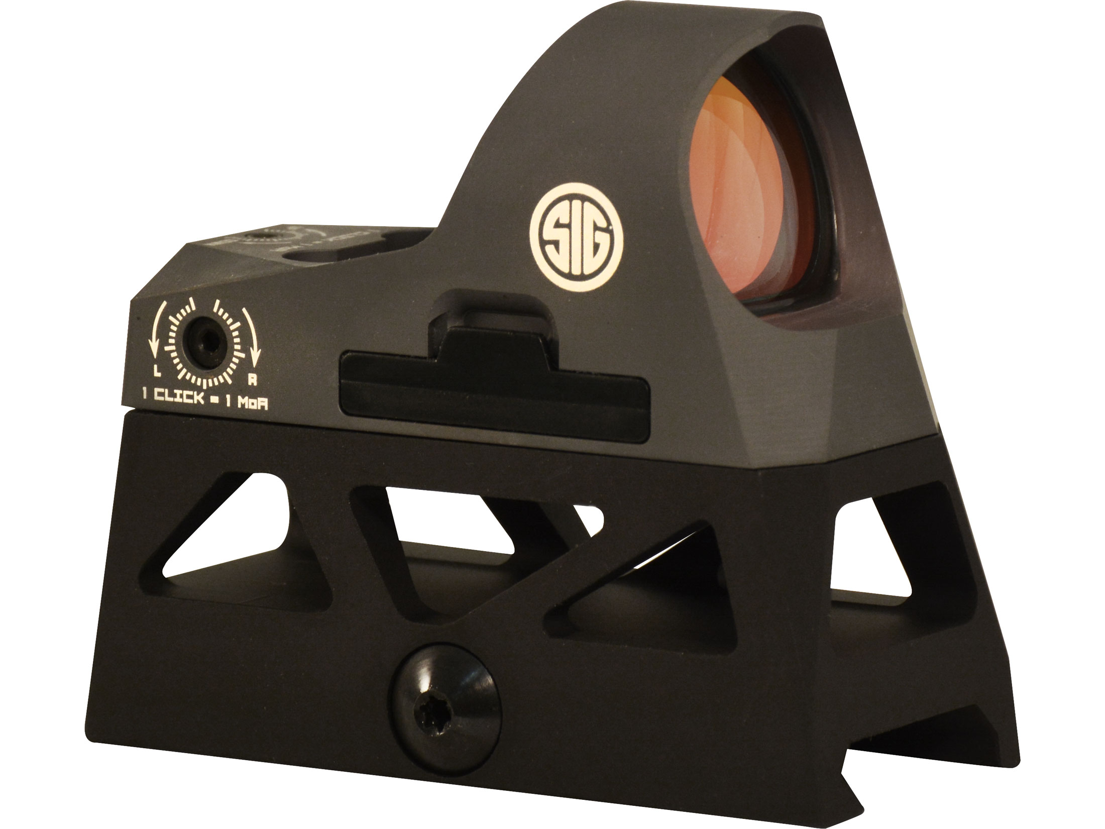 Sig Sauer ROMEO3 Reflex Red Dot Sight 1x 25mm 1 MOA Adjustments 3 MOA