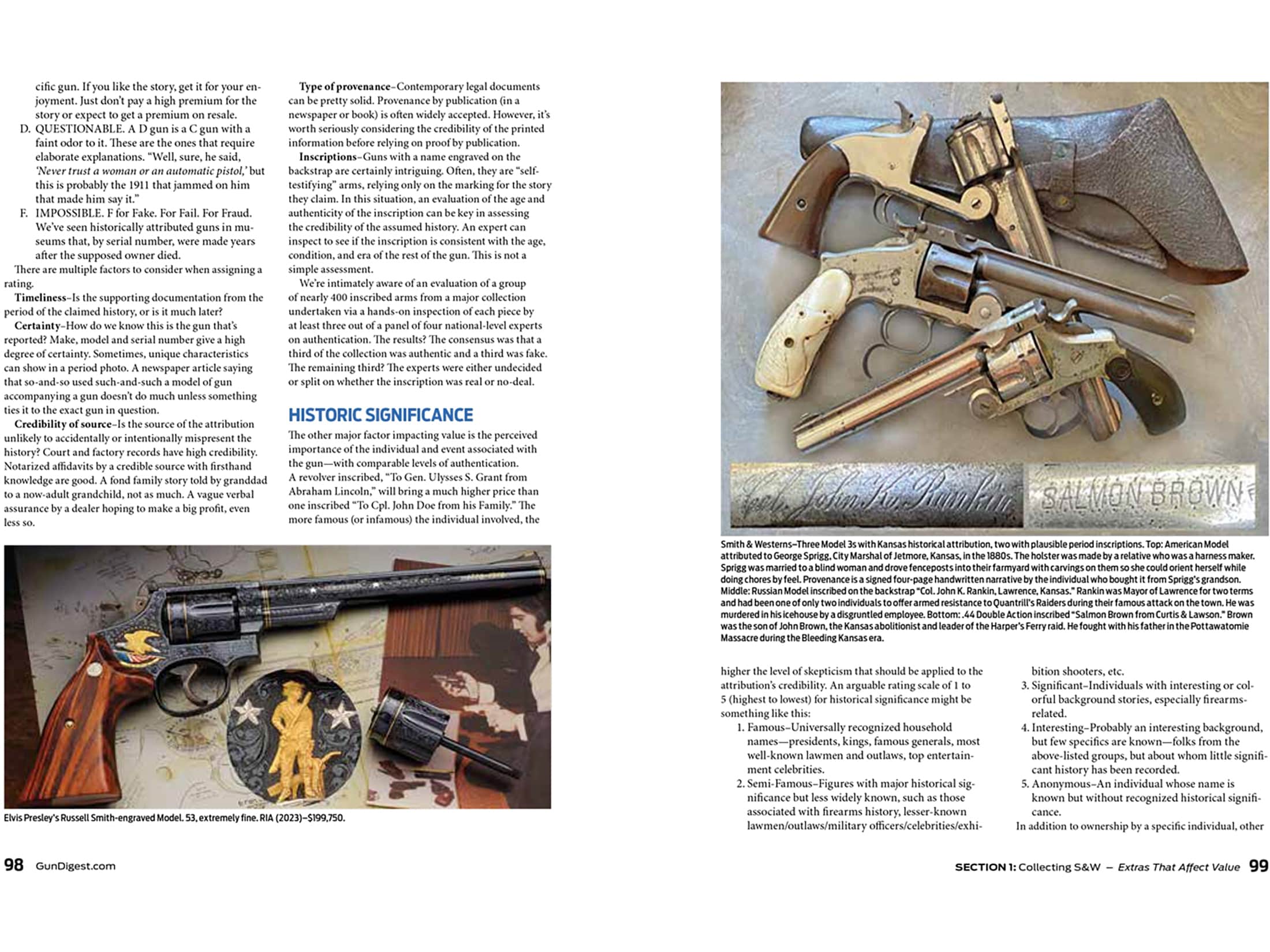 【Special Archives】 1954s SMITH antique Standard Catalog of Smith & Wesson, 5th Edition by Jim Supica/Richard