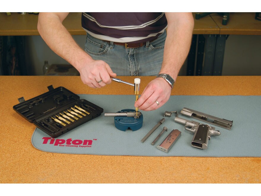 15 Pcs Hammer Punch Set Case Gunsmithing Gun Repair Tools Drifting Polymer Brass 
