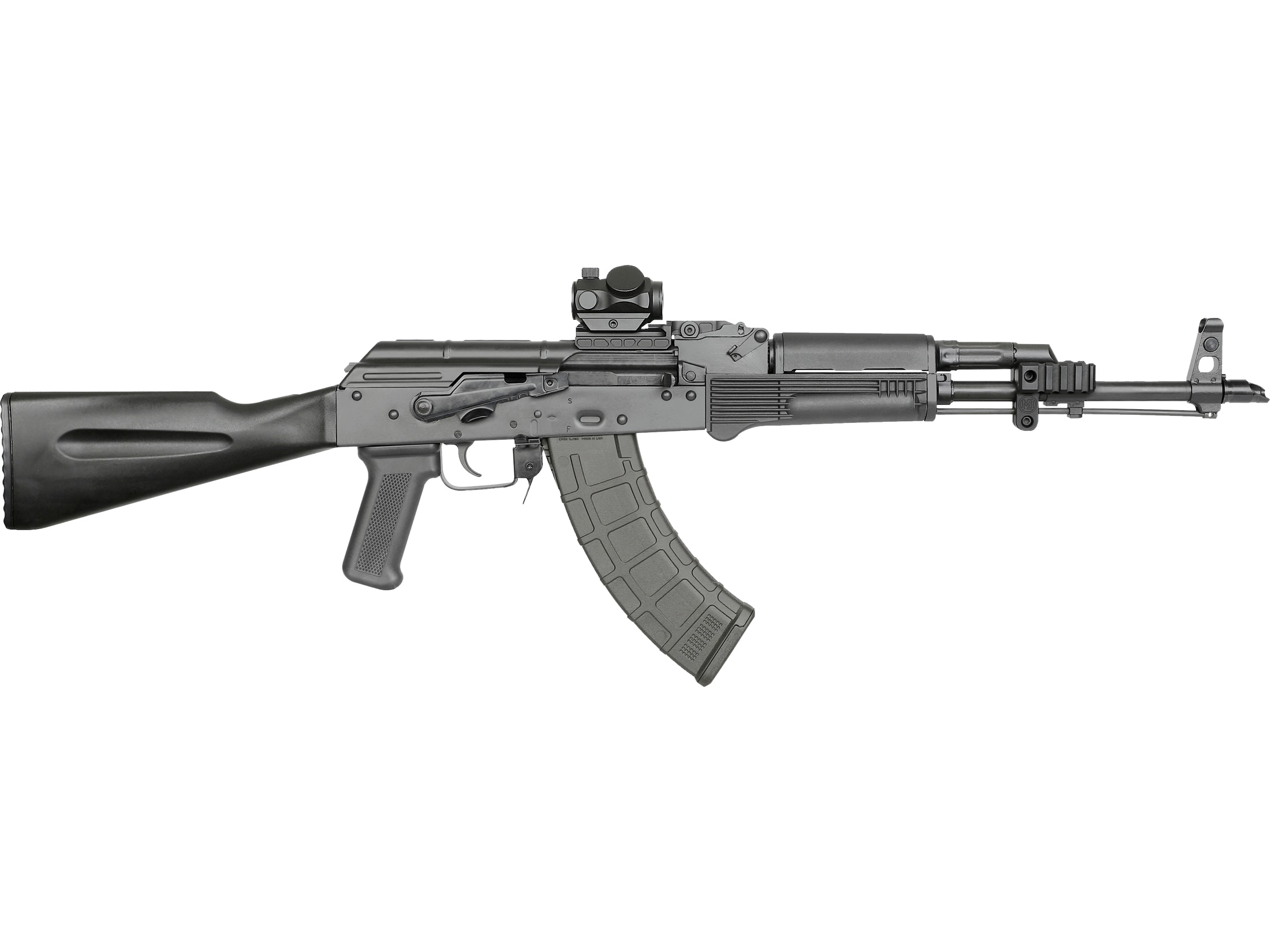 Midwest Industries AK Alpha Mini Dot Mount Picatinny Aluminum Black
