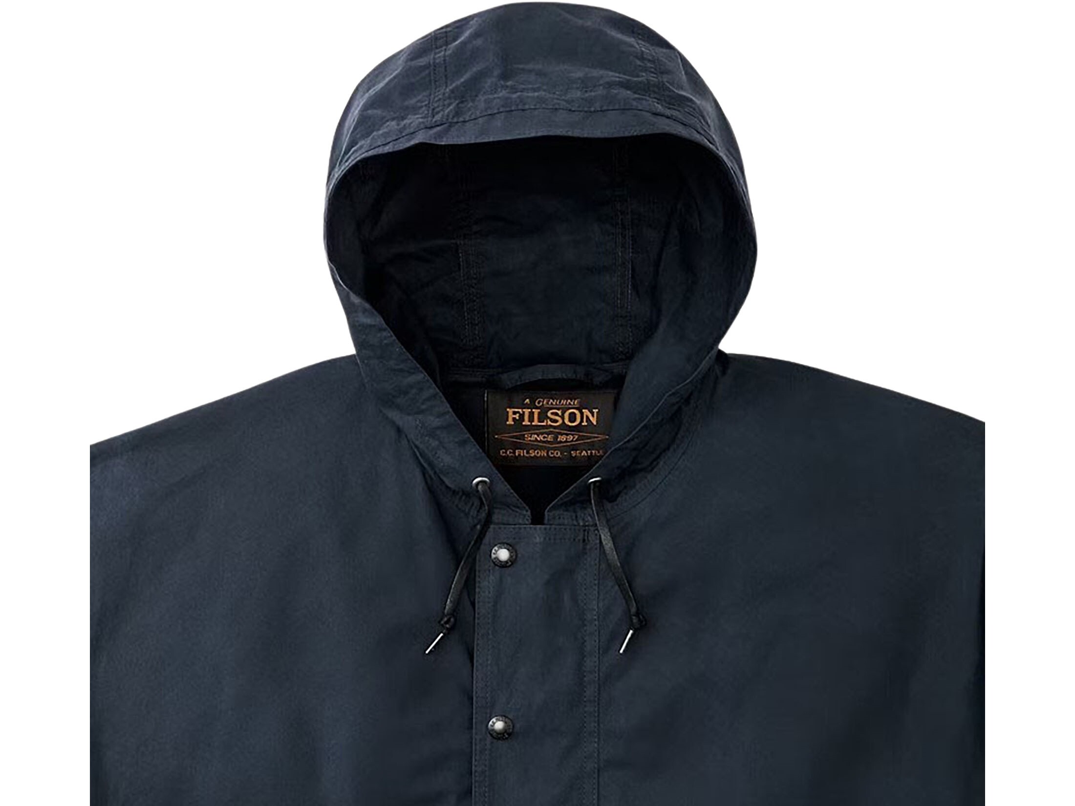 Filson Men's Ranger Lightweight Anorak Rain Jacket Dark Navy XL
