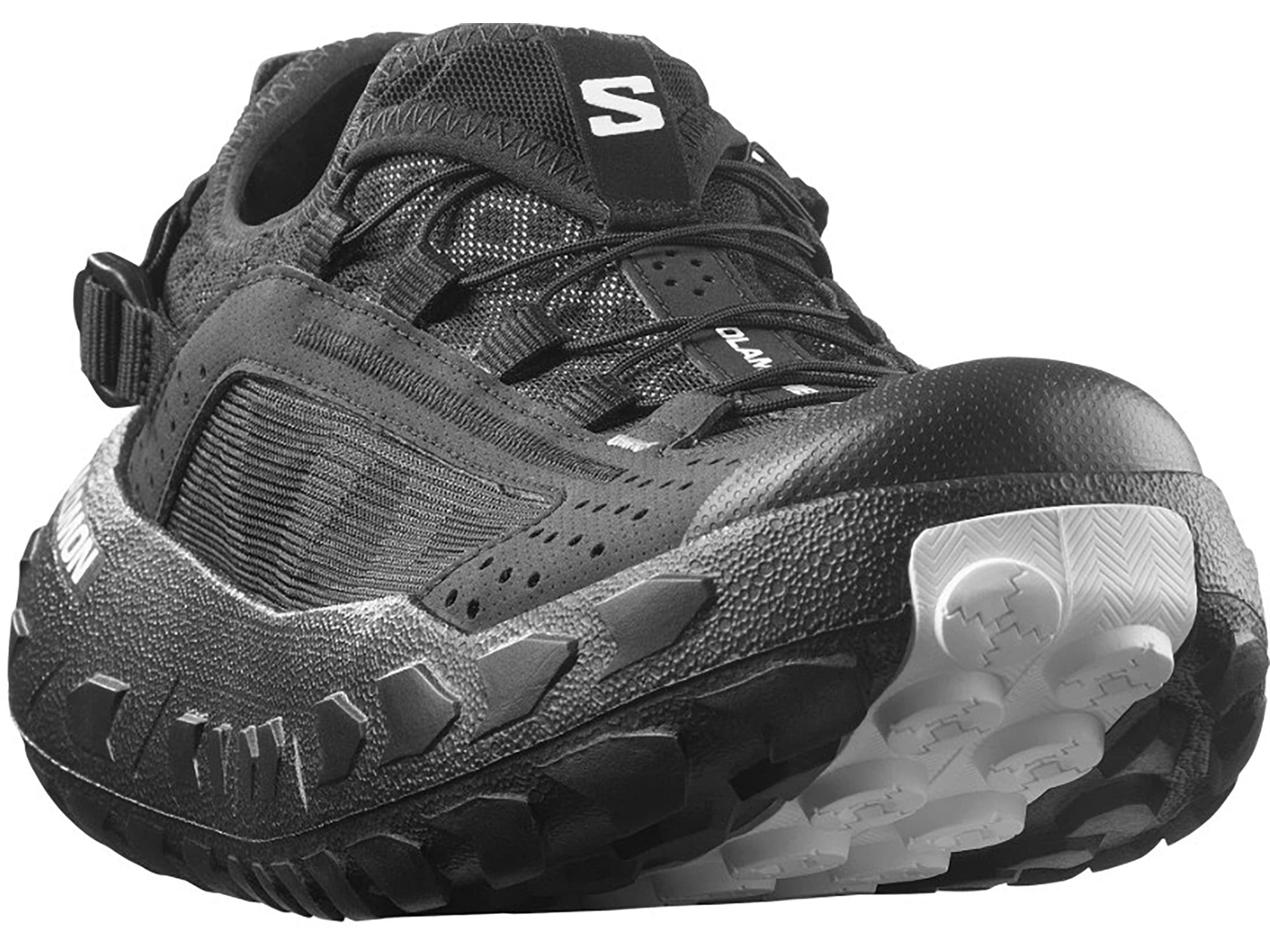 Salomon Men's Solamphibian Water Shoes Synthetic Black/Black/Alloy 13