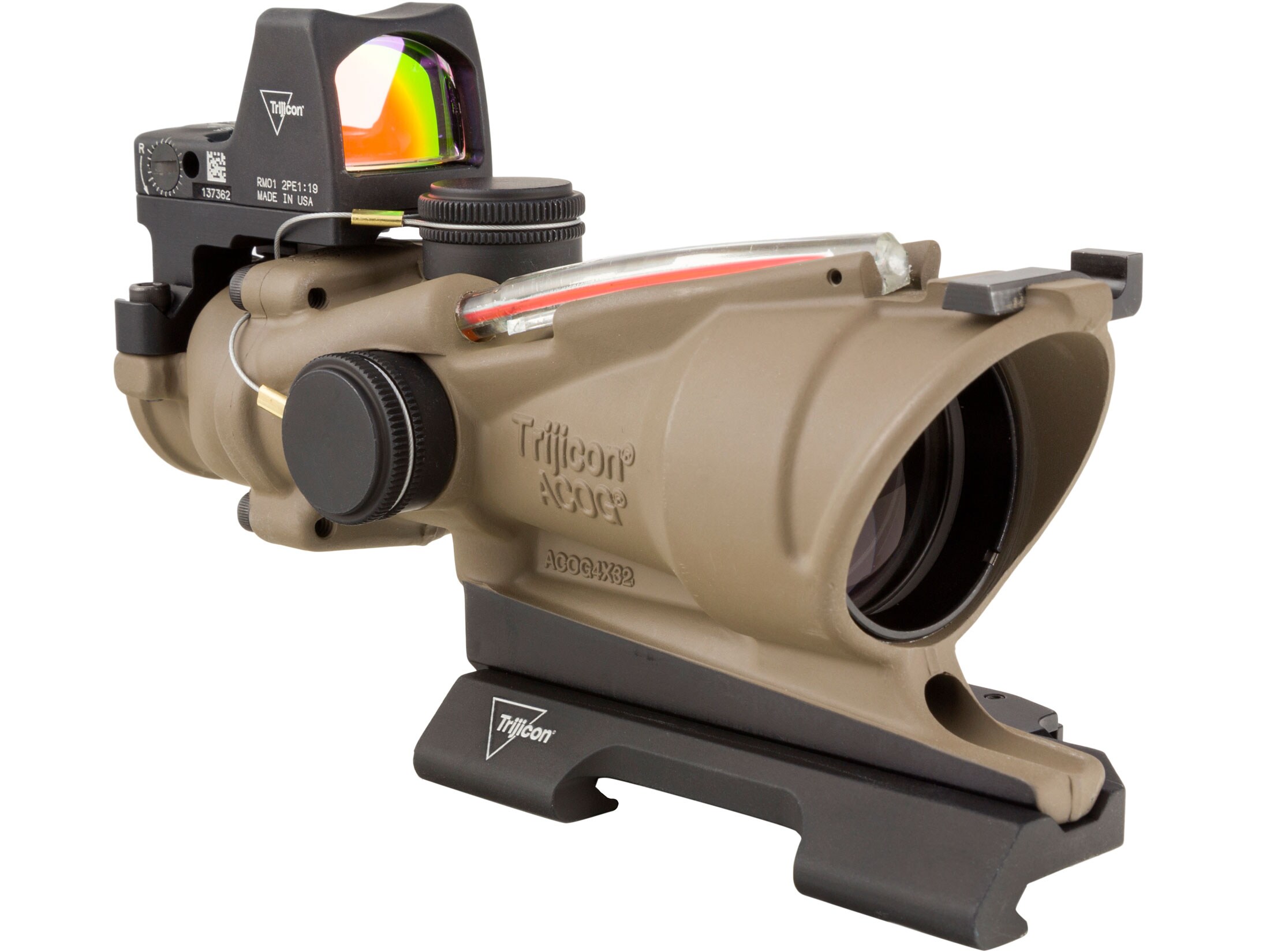 Trijicon ACOG TA31 ECOS 4x32 スコープ Trijicon ACOG TA31-ECOS-RMR BAC Rifle Scope 4x 32mm Dual