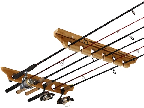 Rush Creek Creations 24-Fishing-Rod Round Rack with Extension Post