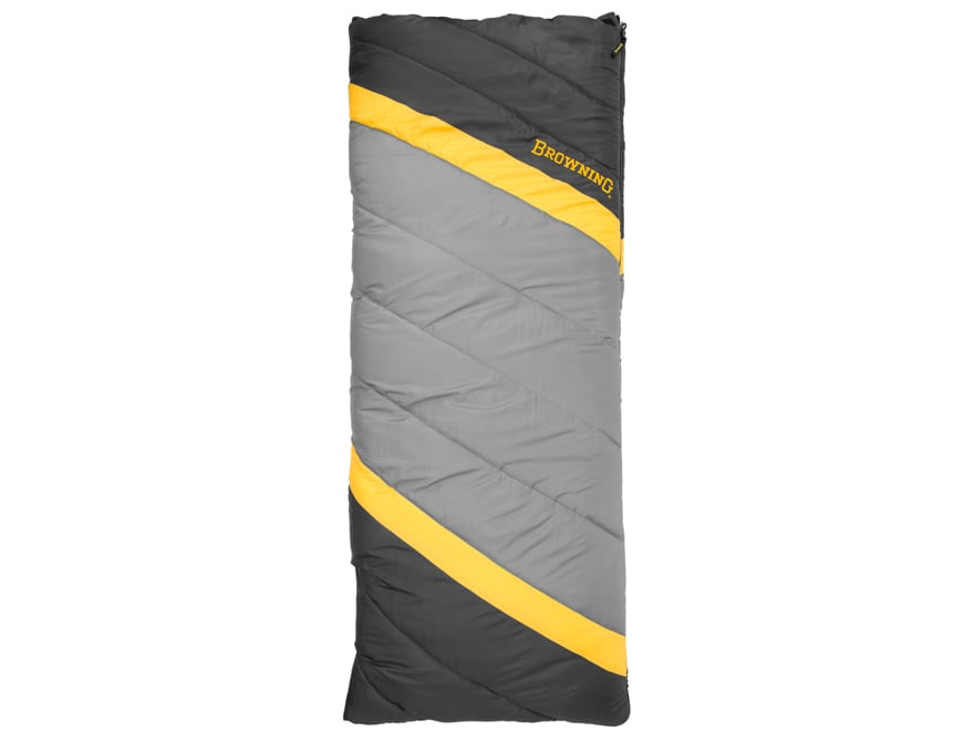 Browning Side-By-Side 0 Degree Sleeping Bag 68 x 80 Nylon Clay Black