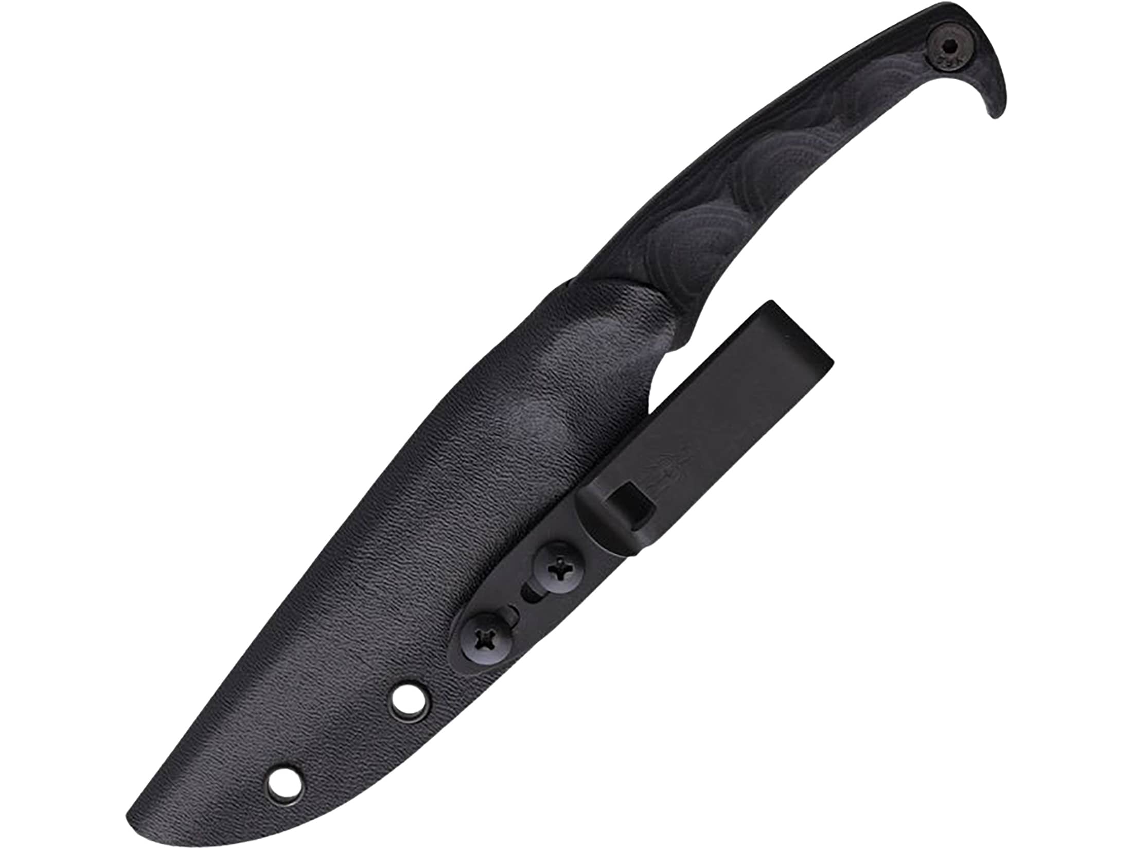 Stroup Knives MK 2 Fixed Blade Knife 4 Spine Serrated Drop Point 1095