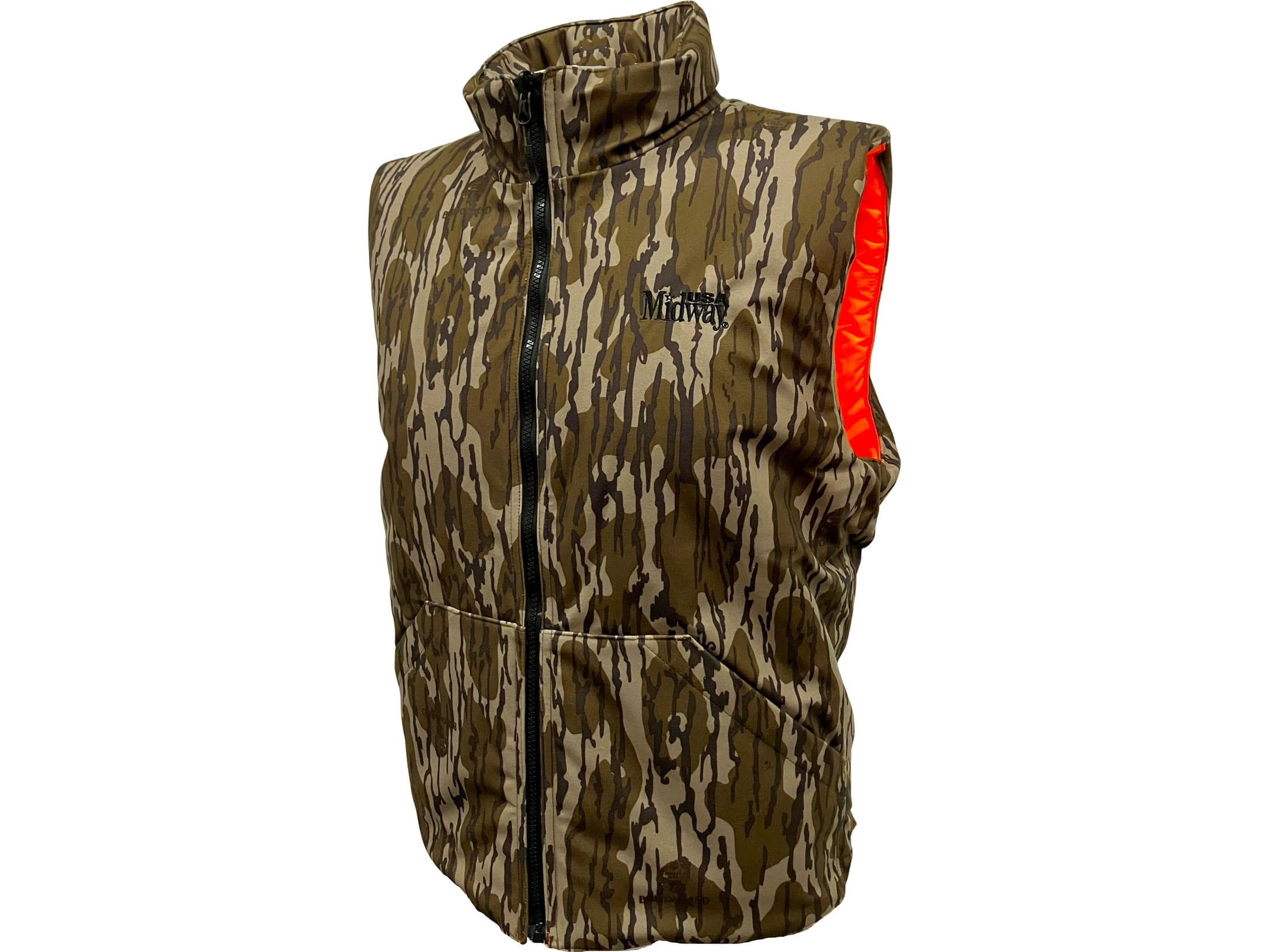 MidwayUSA Men's Hunter's Creek Reversible Insulated Vest Mossy Oak
