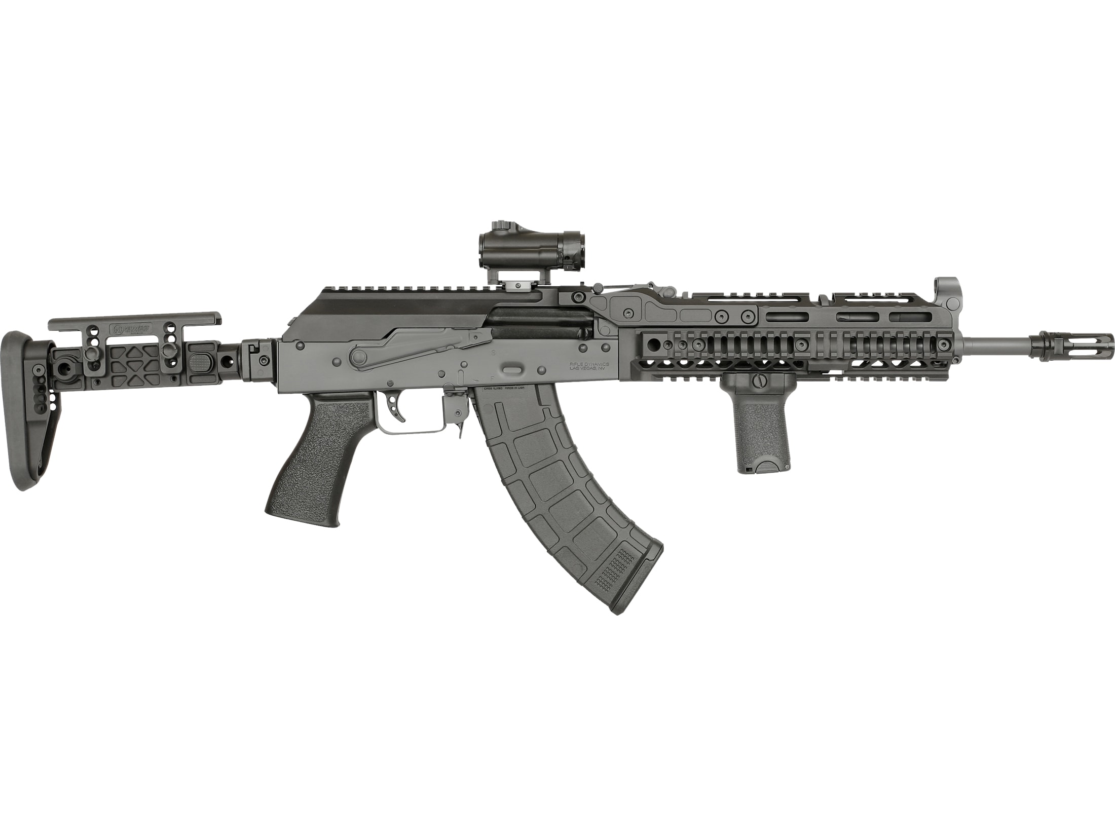 Midwest Industries AK Alpha Quad Rail Handguard AK-47 6 M-LOK Aluminum