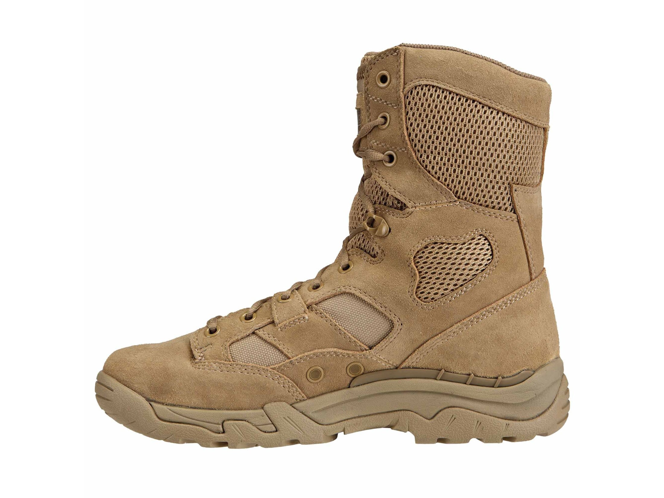 Tactical Boots Leather Nylon Coyote 