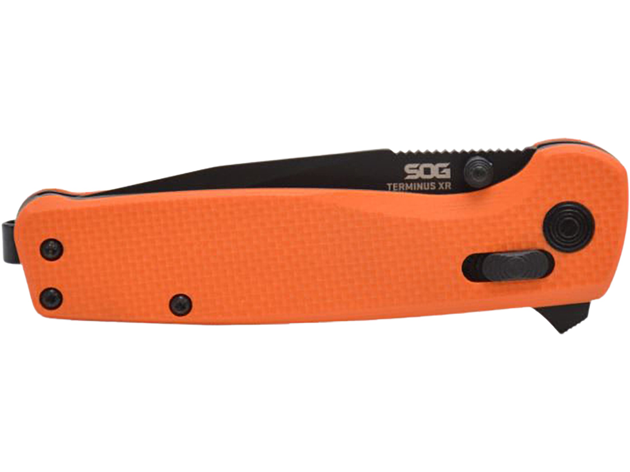 SOG Terminus XR Pocket Knife 2.95 Clip Point D2 Steel Black Blade G-10
