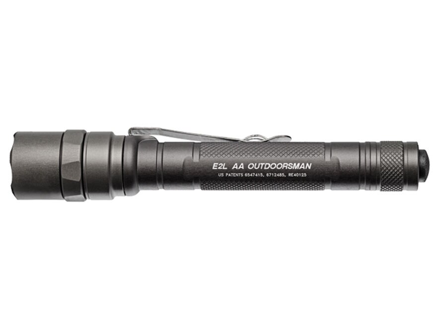 Surefire E2LAA Outdoorsman Flashlight LED 2 AA Batteries Aluminum