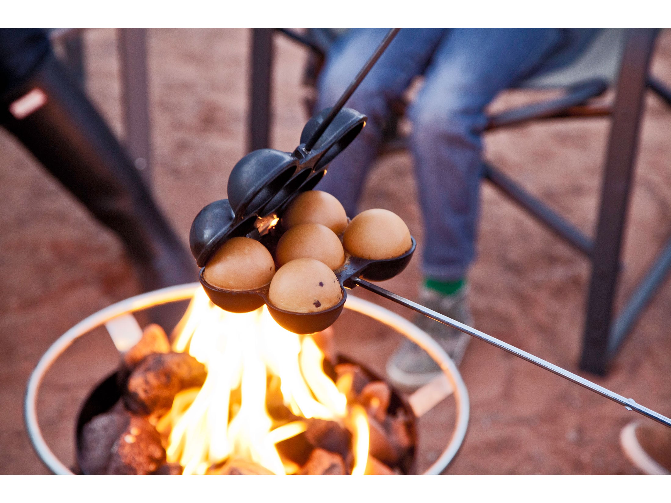 Camp Chef Pocket Puff Camp Cooking Iron Aluminum