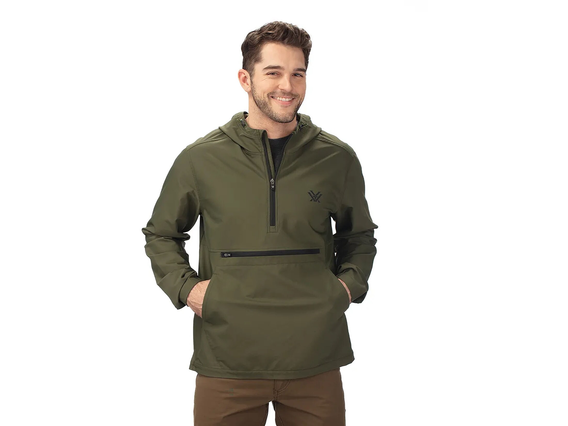 Vortex Optics Men's Northern Nomad Anorak Hoodie Rifle Green Medium