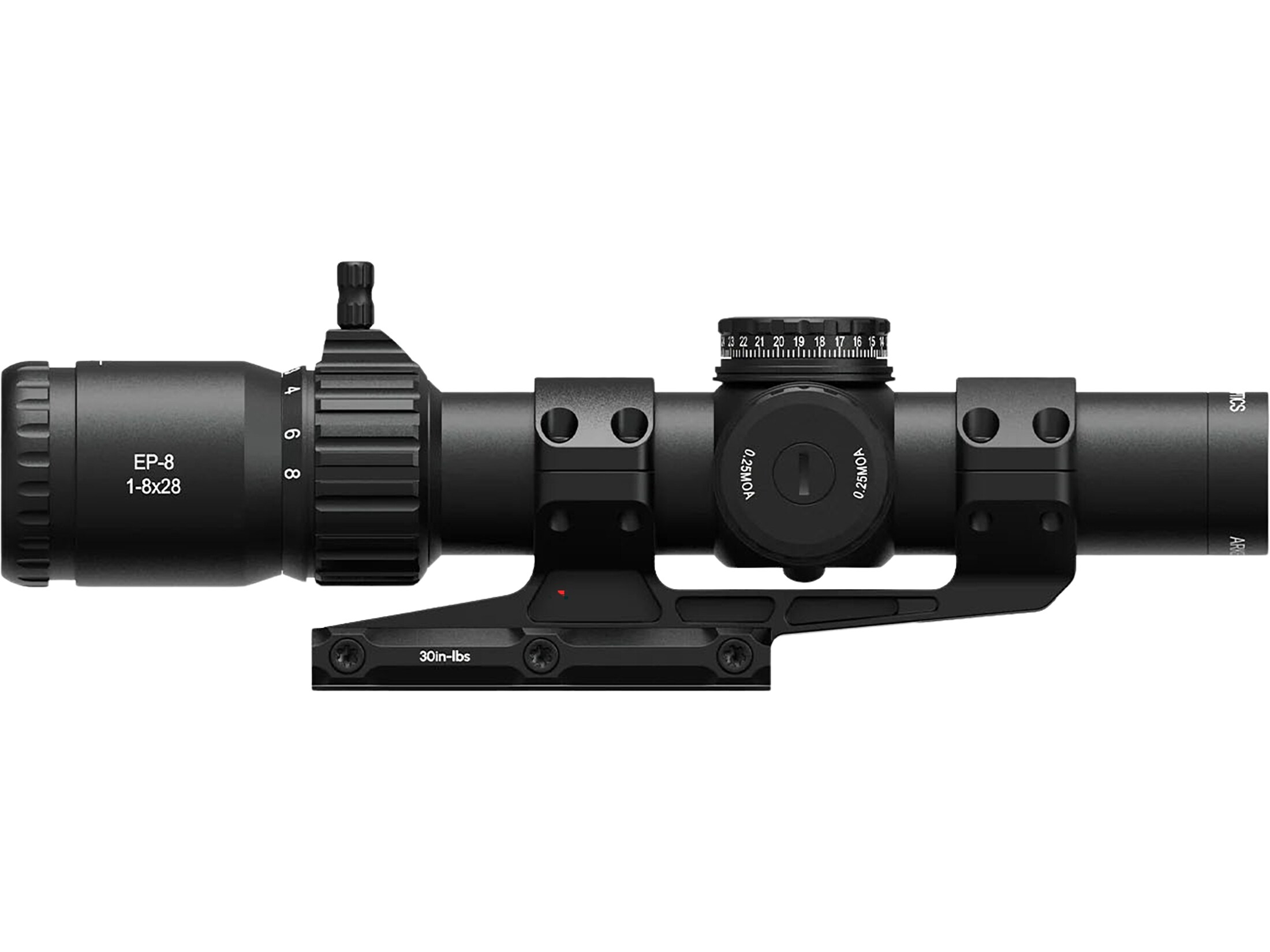 Arken Optics EP8 Rifle Scope 34mm Tube 1-8x 28mm Illuminated MOA KL
