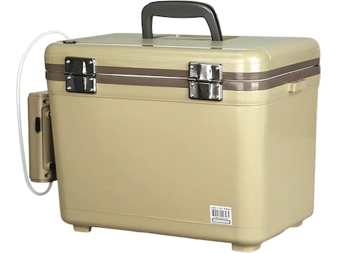 Engel 13 Quart Live Bait Pro Cooler Tan with AP3 Rechargeable Aerator