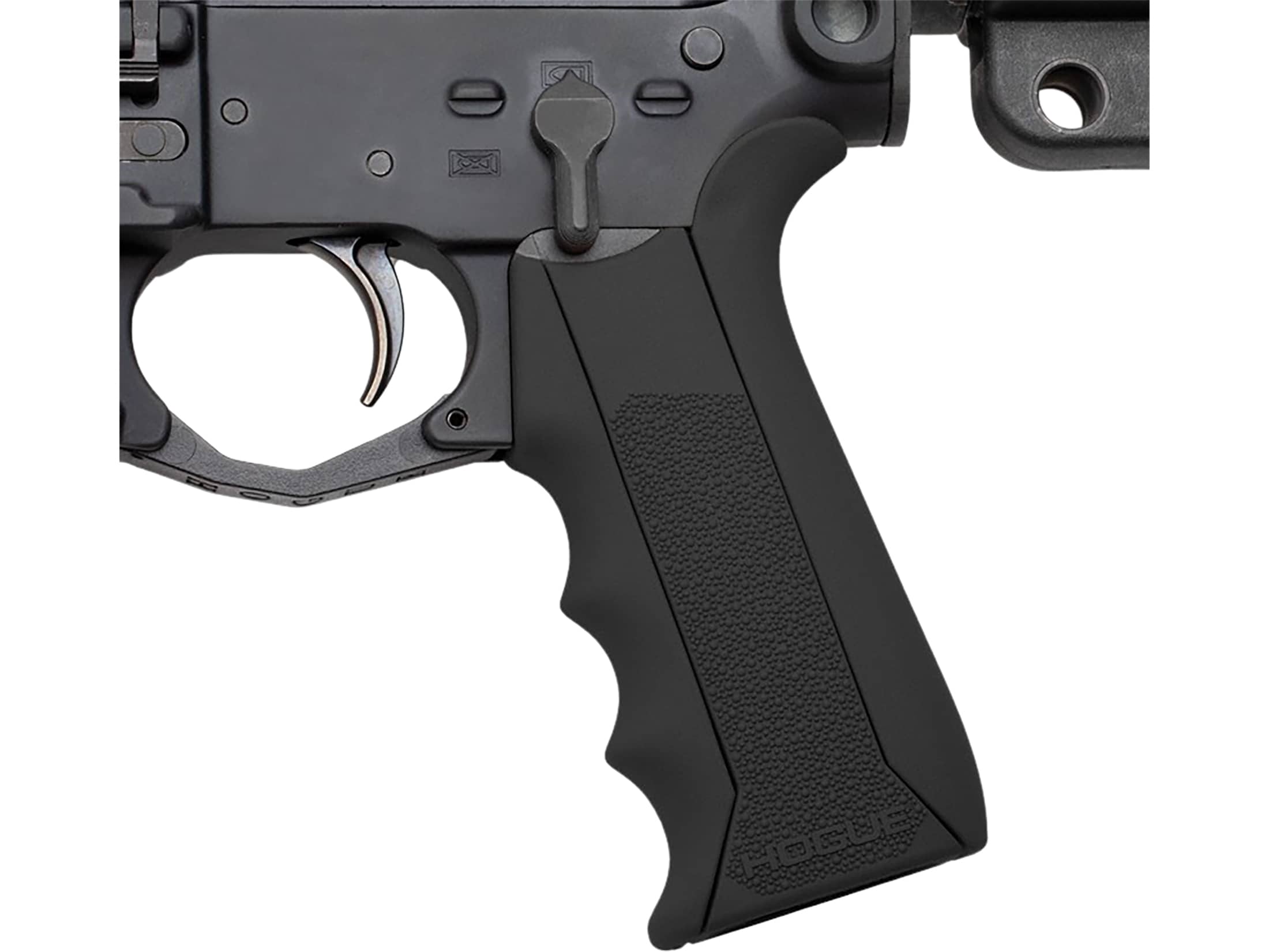 Hogue Modular Overmolded AR-15 Pistol Grip Rubber Gray