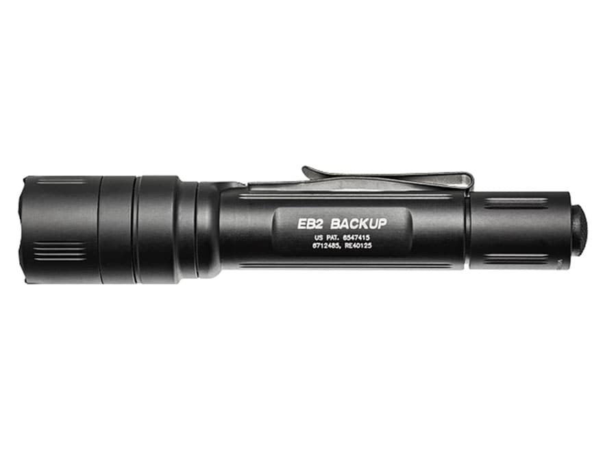 Surefire EB2 Backup Flashlight LED 2 CR123A Batteries Tactical Switch