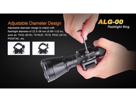 fenix flashlight ar 15 ALG-15 Picatinny Rail Mount making it an indispensable companion for outdoor activities like search and rescue Weapon Lights | Pistol Lights