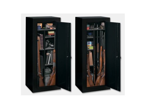 Stack On Convertible Steel Security 18 Gun Cabinet Black