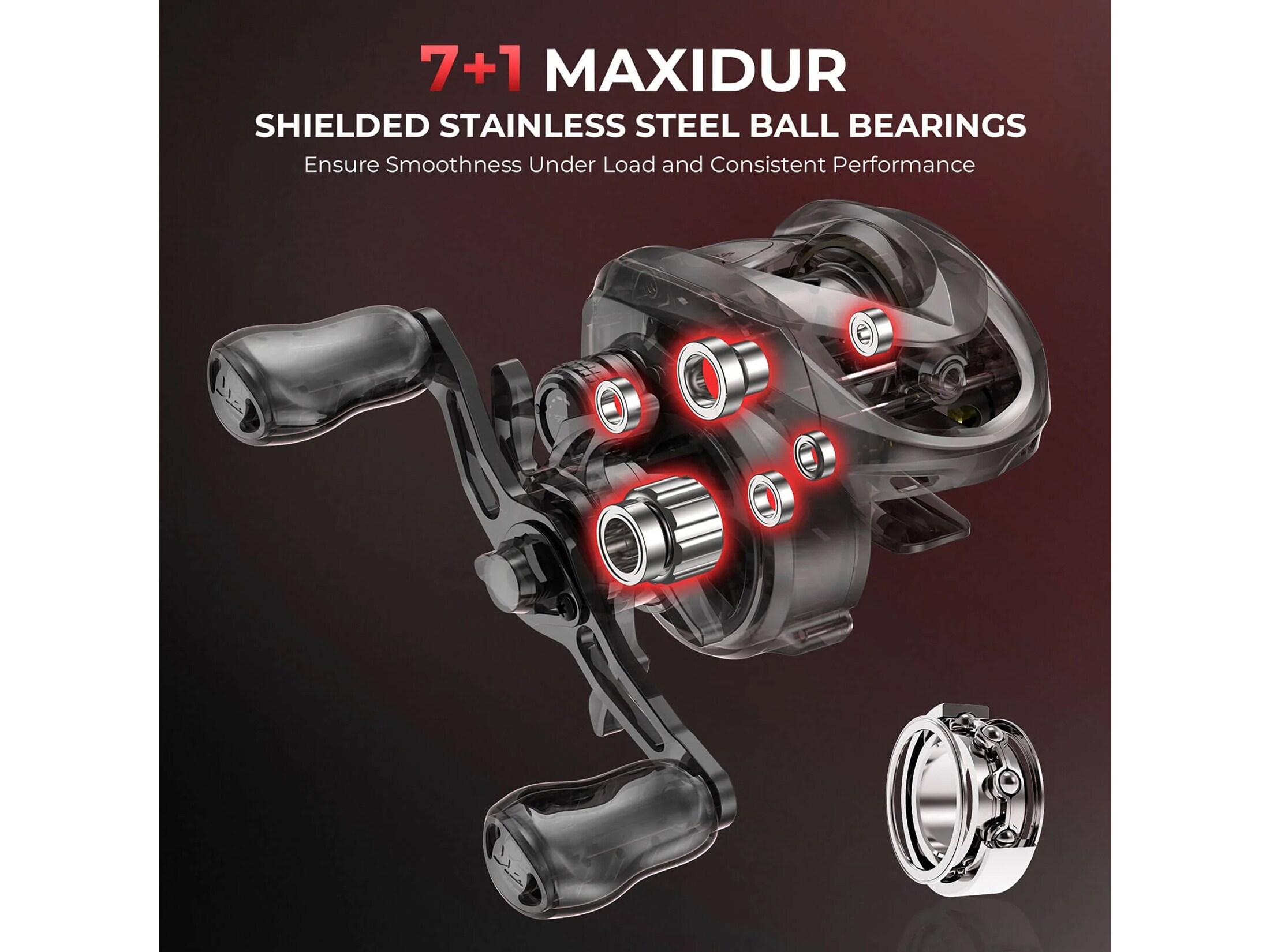 KastKing Valiant Eagle II BFS Baitcast Reel RH 8.1:1