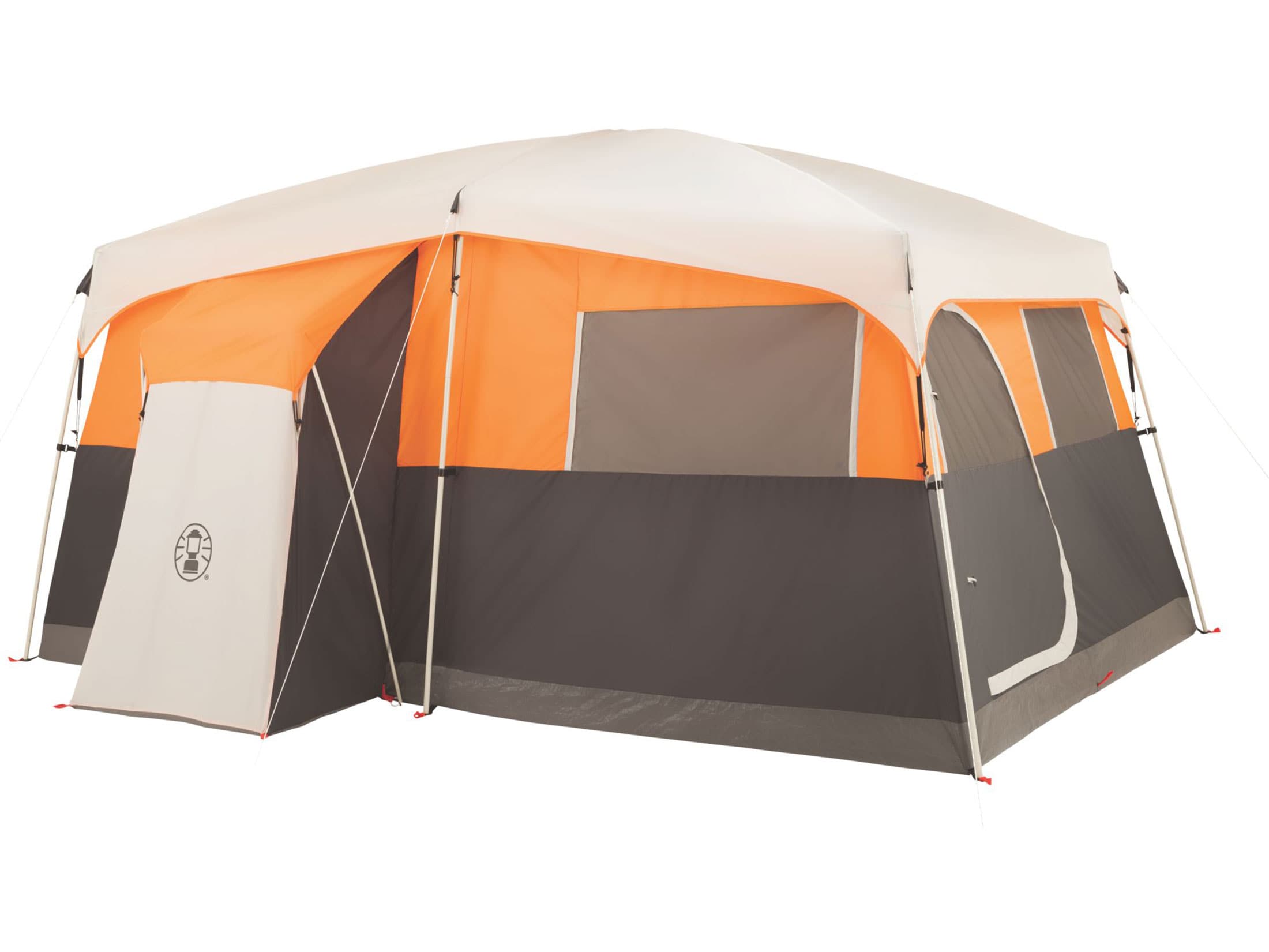 Tent with outlet closet