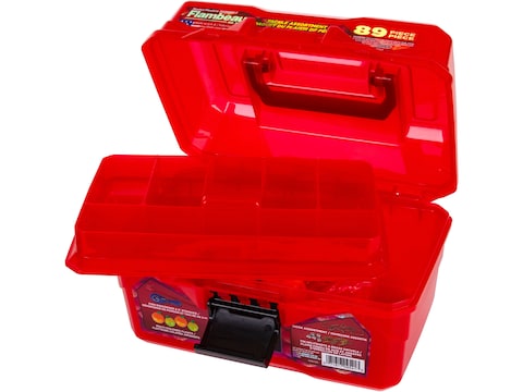 Flambeau IKE Big Mouth Kids Tackle Box 89-Piece Tackle Kit Red