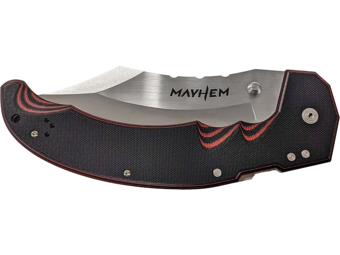 Cold Steel Exclusive Mayhem Limited Edition Folding Knife 6 Cleaver CPM S35VN Satin Blade G-10 Handle Black/Red