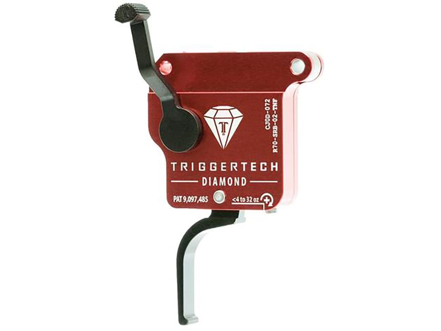 TriggerTech Black Diamond Trigger Flat Bow Remington 700 Clones Single