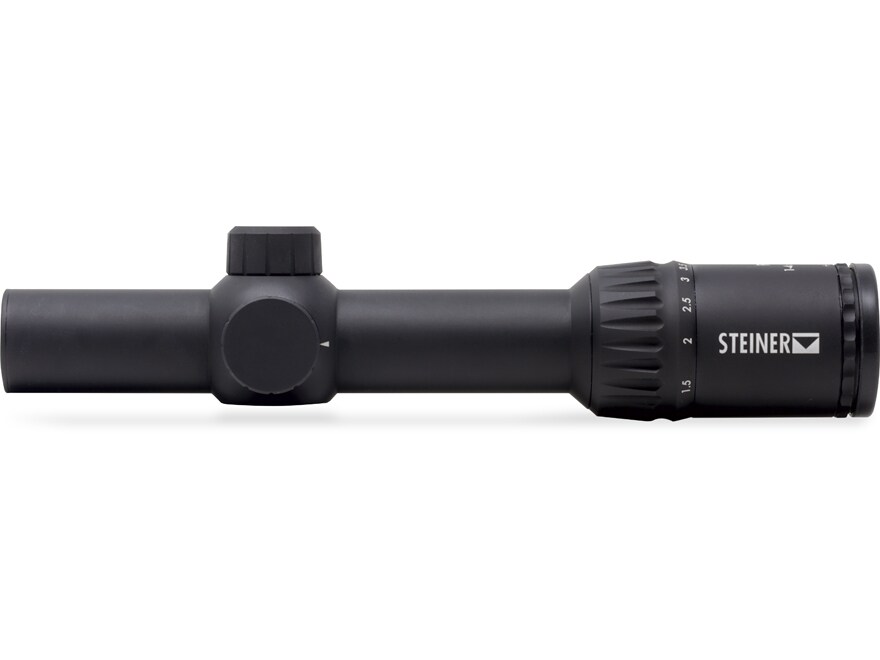 Steiner P4Xi Rifle Scope 30mm Tube 1-4x 24mm 1/2 MOA Illuminated G1