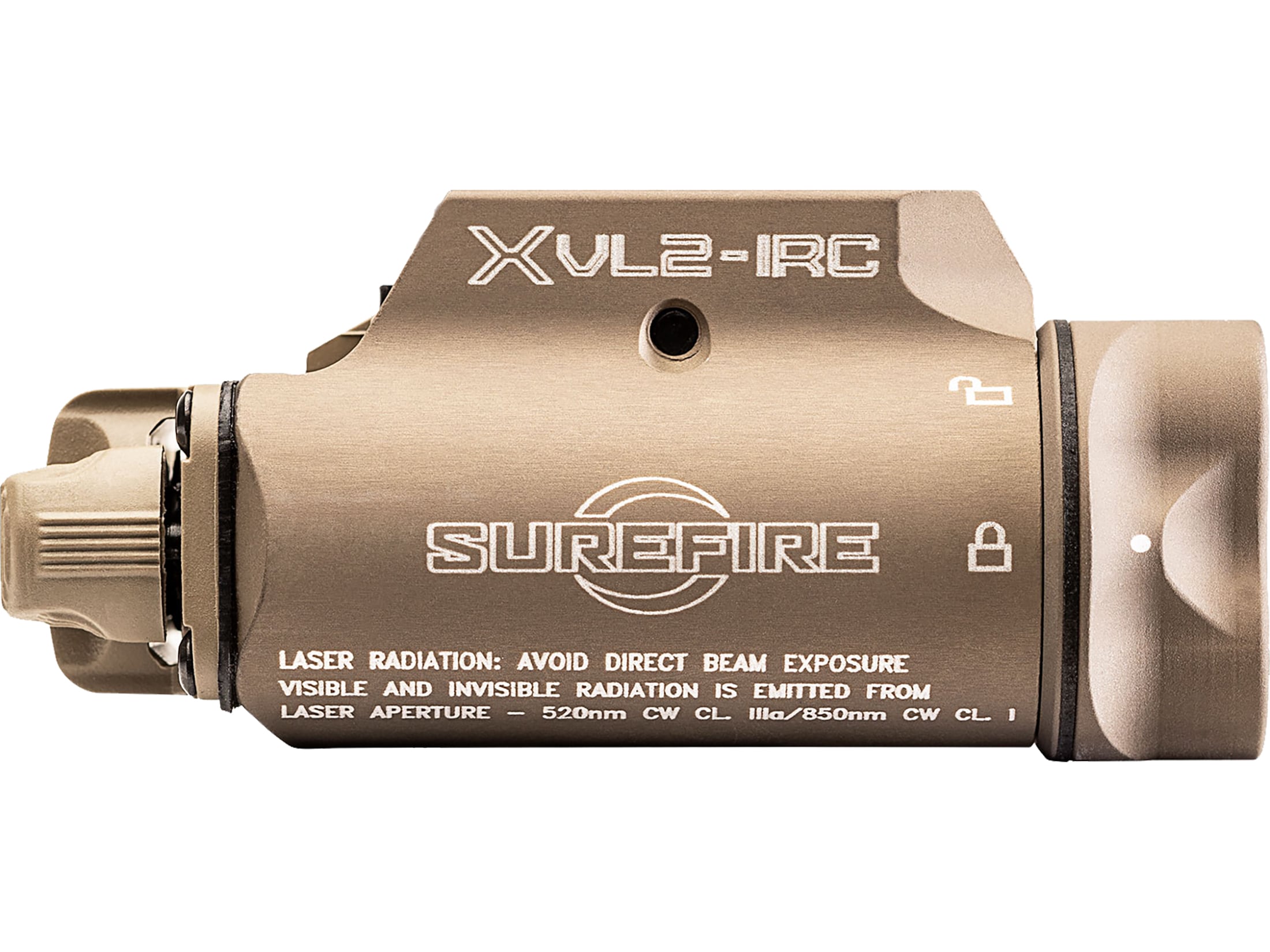 Surefire XVL2-IRC Weapon Light Green Laser Picatinny Rail Black