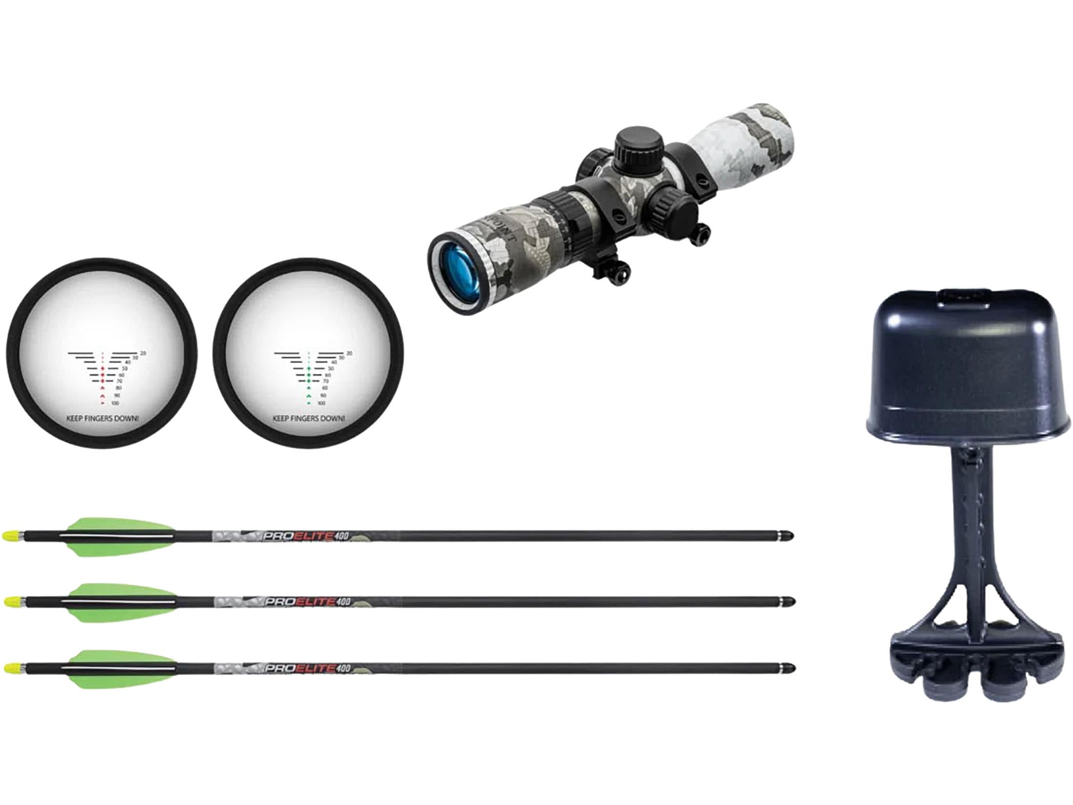 TenPoint Turbo X Crossbow RangeMaster 100 Camo Scope ACUslide Vektra