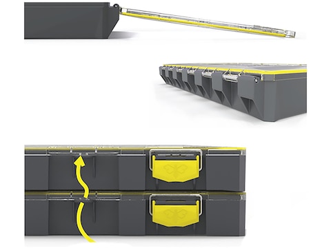 Buzbe Colony 28 Deep Modular Utility Box Starter Kit Gray Yellow