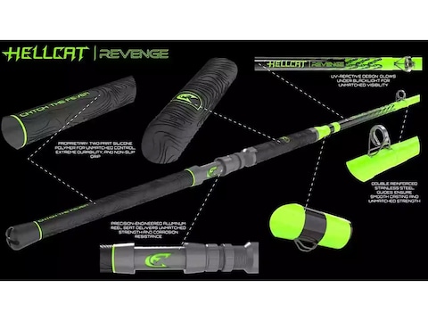 Catch The Fever HellCat Revenge Green 7'6" Spinning Rod Hvy