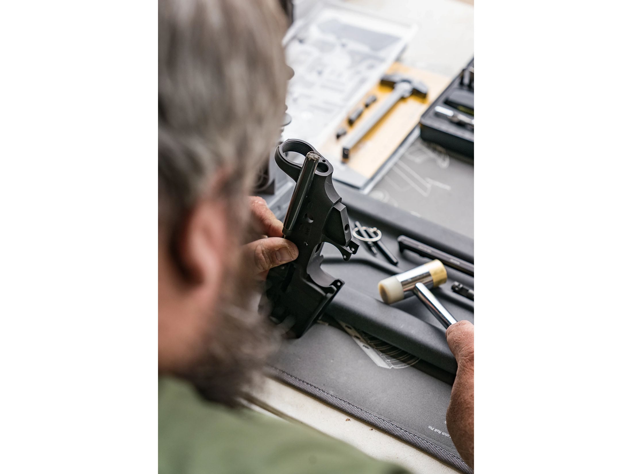 1/16” Stainless steel punch, nylon hammer TAKEDOWN TOOL: The Nylon Ninja  Pistol multi tool for all your high end hand guns and more!