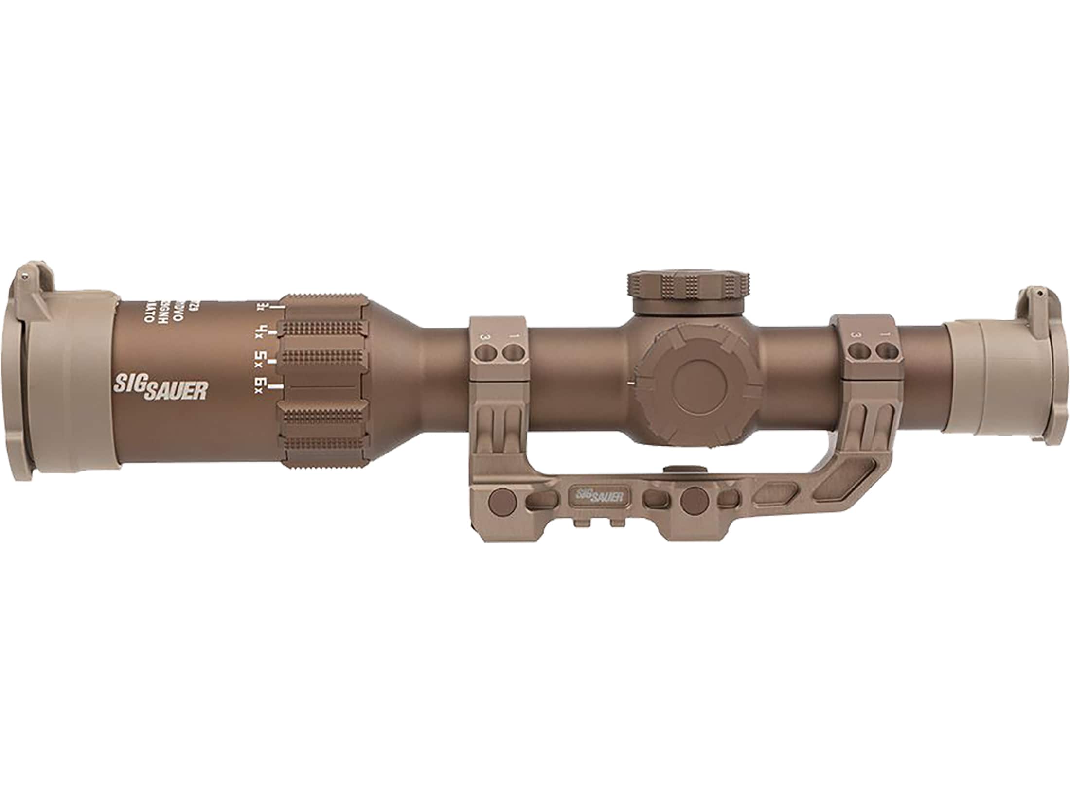 Sig Sauer Tango 6T Rifle Scope 1-6x 24mm Illuminated FL-6 Reticle Flat