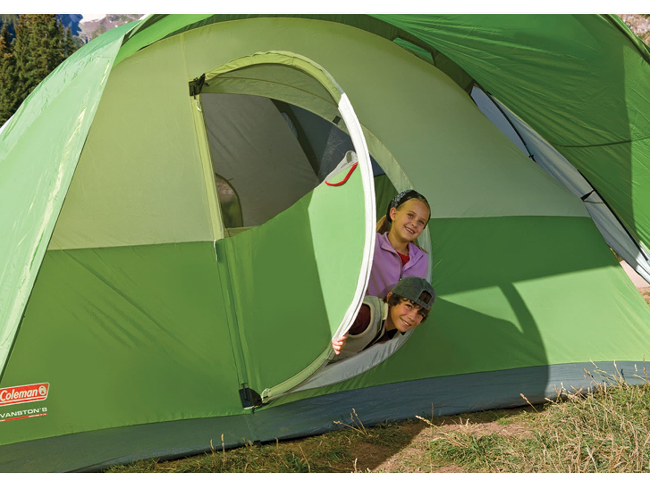 Coleman Montana 8 Man Dome Tent 192 x 84 x 74 Polyester Green White