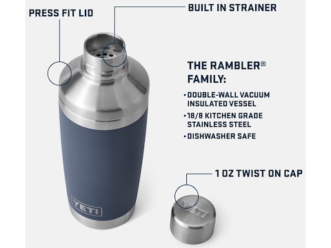 Whosale: double wall stainless steel cocktail shaker bottle