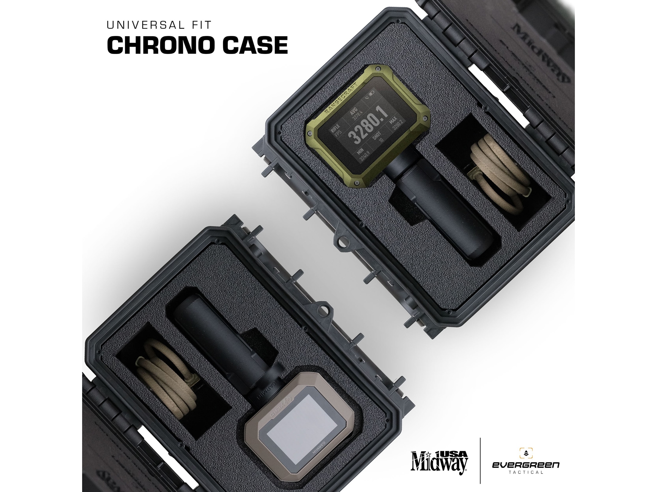GARMIN コンパクトデバイス ケース付き MidwayUSA Garmin Xero, Athlon Rangecraft Chronograph Case