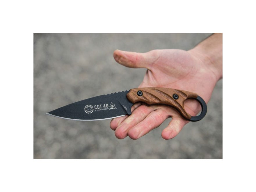 TOPS Knives C.U.T. 4.0 Fixed Blade Tactical Knife 4.25 Drop Point
