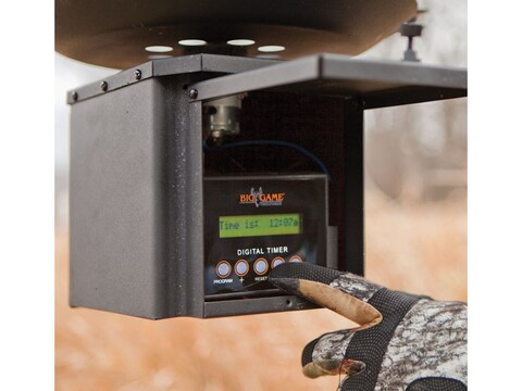 Big Game 200 Lb Standing Game Feeder Steel Black