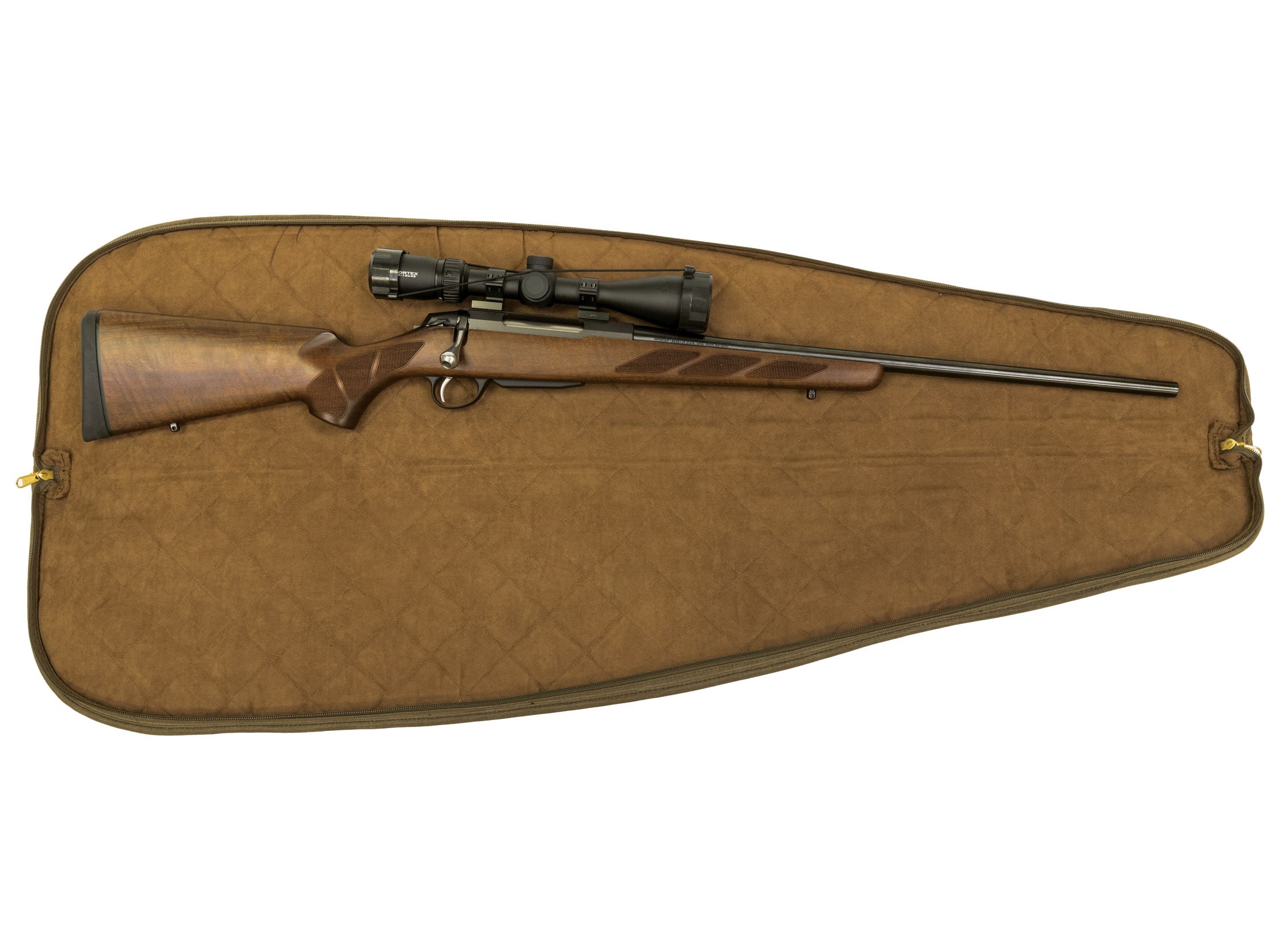 Canvas Rifle Gun Case Bag Padded Scoped Rifle Bag for Hunting Shooting Range 