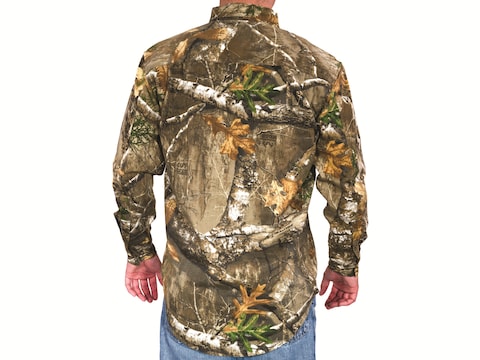 Realtree Edge Men's Long Sleeve Scent Control Hunting Camouflage Tee Shirt  