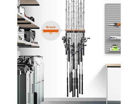 kastking patented v15 vertical fishing rod holder Holder, Black With Orange Rubber, 2 Pcs rusting amorphous polymer material Fishing Pole Opros Rod Holder